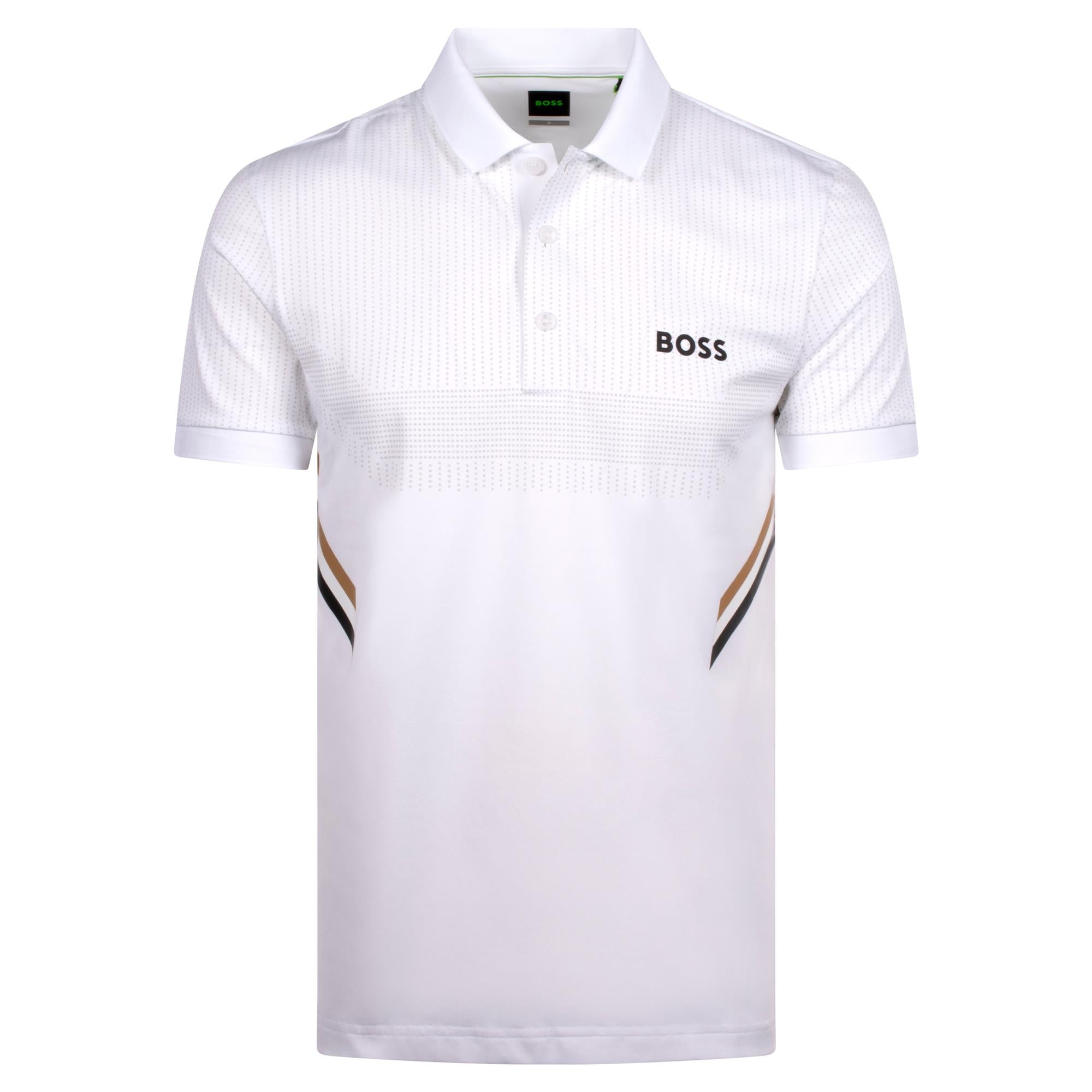 Boss Paule Toc Mens Polo Shirt White